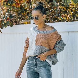 Vici color block sweater